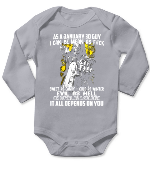 January 30 Guy I Long Sleeve Baby One-Piece