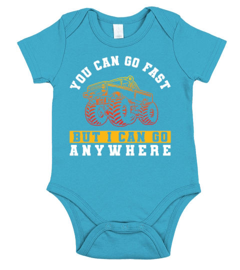 Retro Vintage You Can Go Fast But Short Sleeve Baby One-Piece