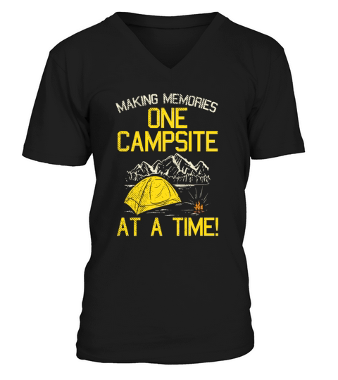 Making Memories One Campsite At A Time Men's V-Neck T-shirt