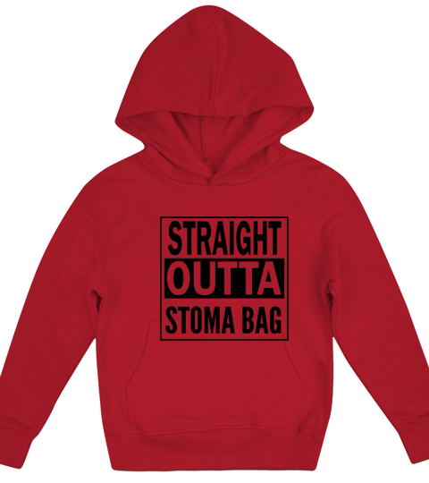 Ostomy Survivor Straight Outta Stoma Bag Colon Kids Hoodie