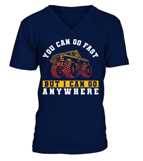 Retro Vintage You Can Go Fast But Men's V-Neck T-shirt