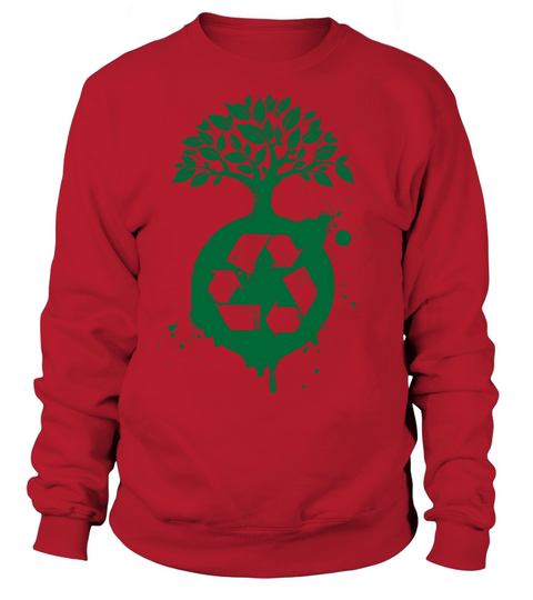 Green Recycle Women's Sweatshirt