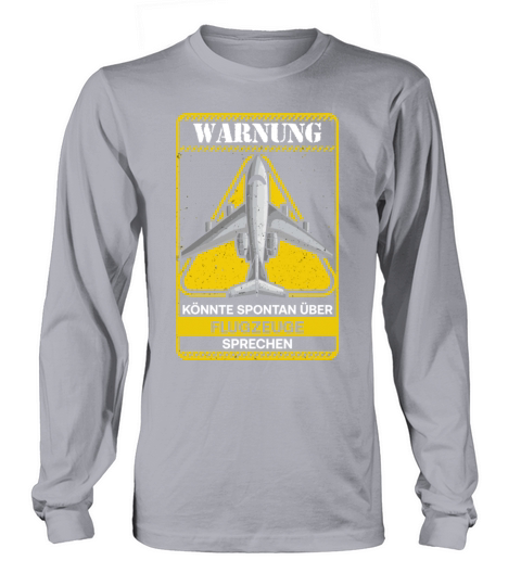 Warning I May spontaneously talk about airplanes Women's Long Sleeve
