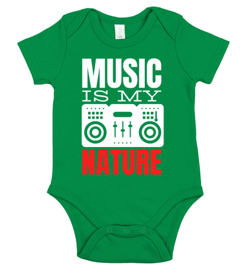 Music is my Nature Short Sleeve Baby One-Piece