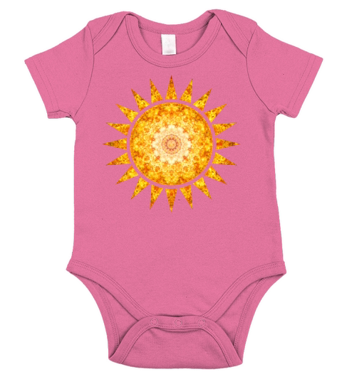 Colored Sun Short Sleeve Baby One-Piece