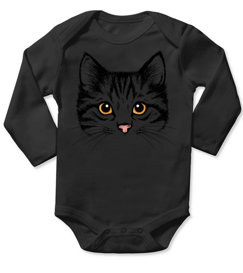 sketches of animals cat Long Sleeve Baby One-Piece