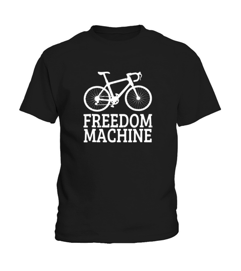 Freedom Machine Bicycle Cycling Cute Kids T-Shirt