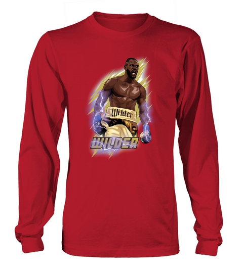 Deontay Wilder Lightning Boxing Star Pop Art Long sleeved Unisex