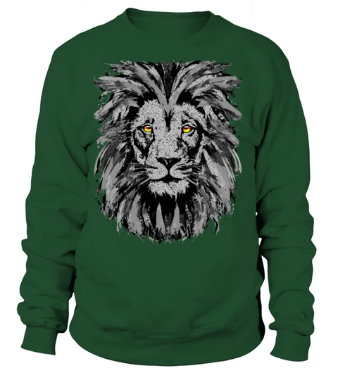 Artistic Lion Head Portrait Drawing - Gray Lion Women's Sweatshirt