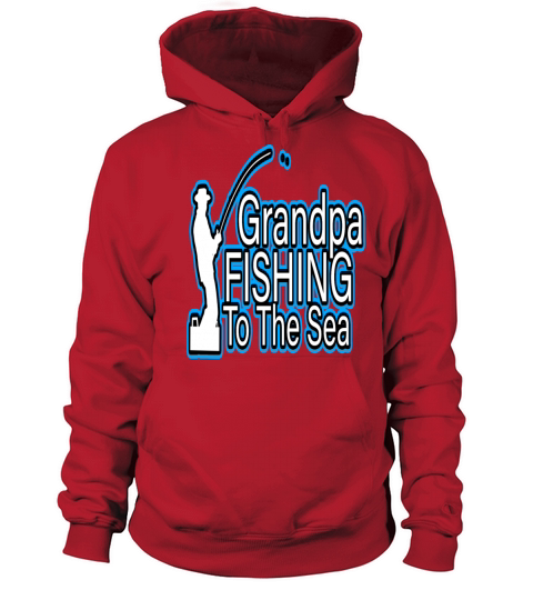 Grandpa fishing to the sea 1 Women's Hoodie