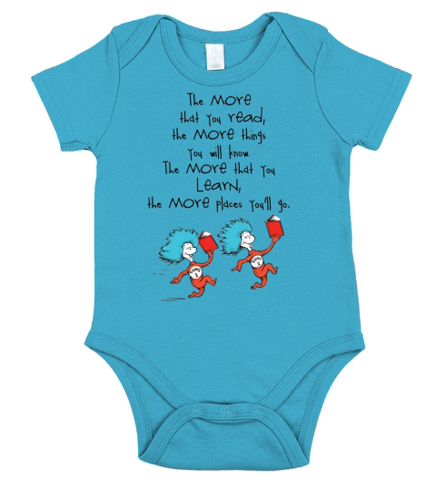 Dr Seuss Quote TShirt Short Sleeve Baby One-Piece