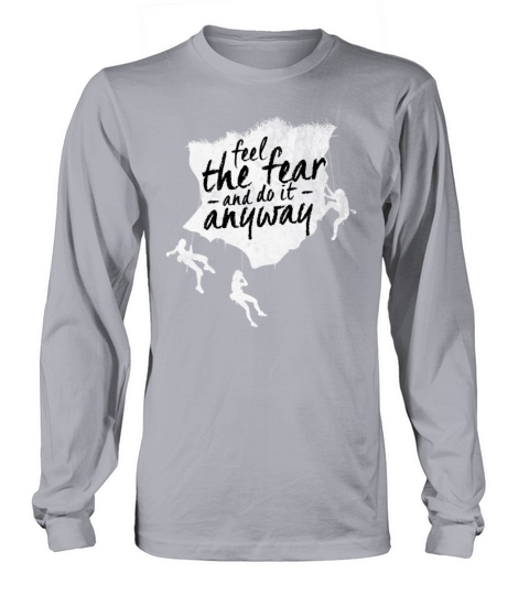 Distressed Rock Climbing shirt retro vintage shirt Women's Long Sleeve