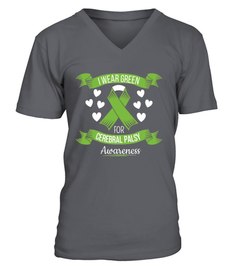 Cerebral Palsy Awareness for Cerebral Palsy Awareness V-Neck T-shirt