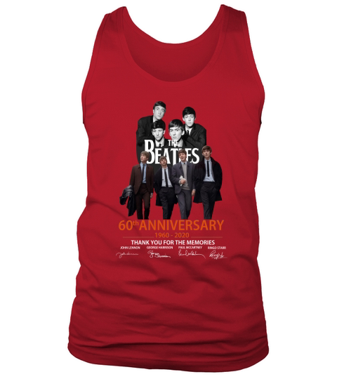 The Beatles 60th Anniversary Thank You For The Memories Tank Top Unisex