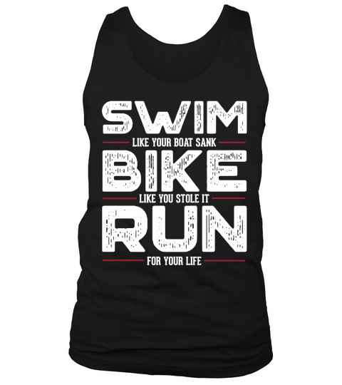Triathlon Shirt Swim Bike Run Tank Top Unisex