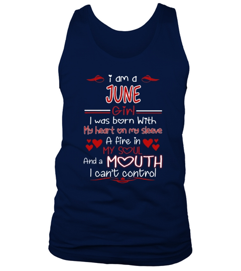 JUNE GIRL WITH MY HEART ON MY SLEEVE Tank Top Unisex