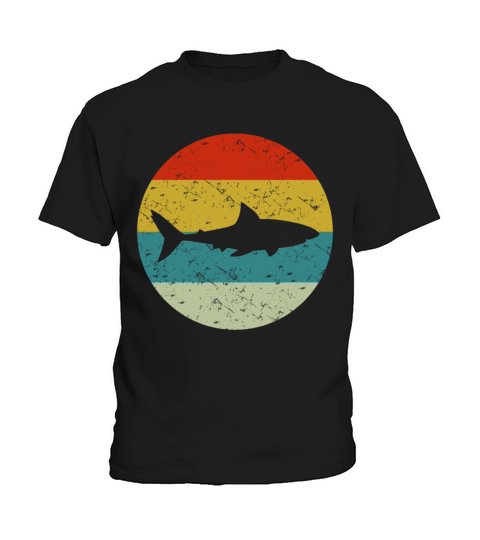 retro vintage shark Kids T-Shirt