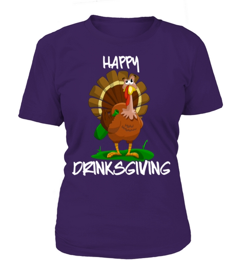 Thanksgiving Happy Drinksgiving Drunken Turkey Women's T-Shirt