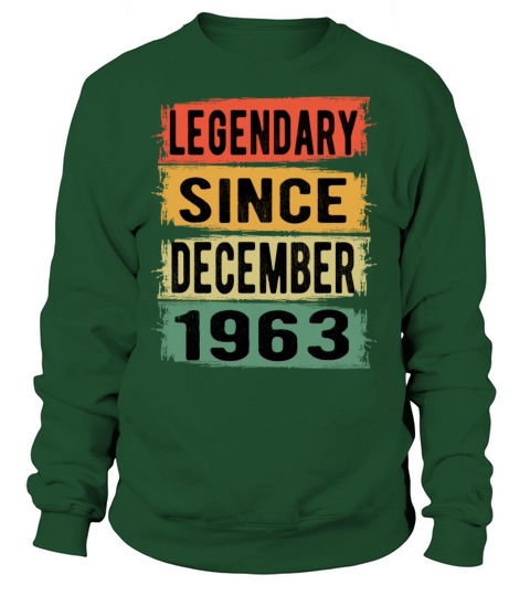 Birthday Retro Legendary December 1963 Women's Sweatshirt