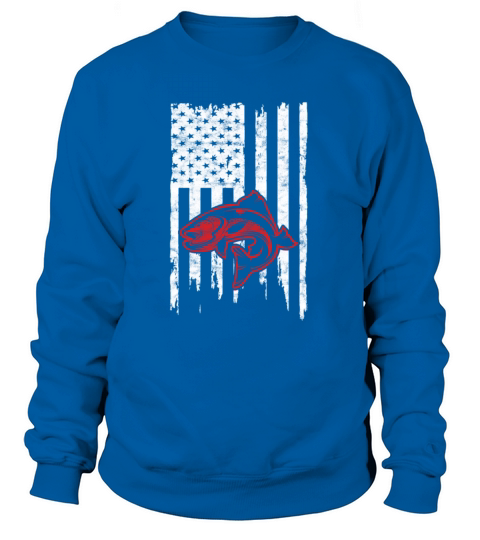 Bass Flag Fishing Fisher Fisherman Gifts Women's Sweatshirt