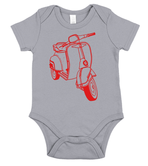 VESPA SCOOTER T-Shirt Short Sleeve Baby One-Piece