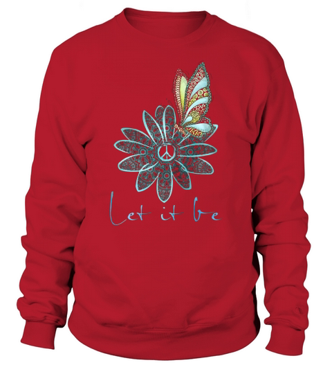 The Beatles Flower Butterfly Let It Be Sweatshirt Unisex