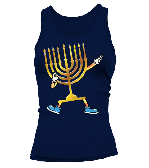 Dabbing Menorah Hanukkah Dancing Chanukah Kids Women's Tank Top