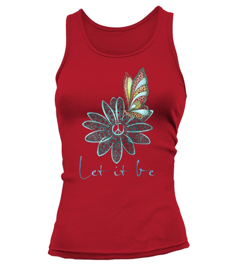 The Beatles Flower Butterfly Let It Be Tank top Woman