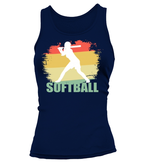 Vintage Softball Tshirt Tank top Woman