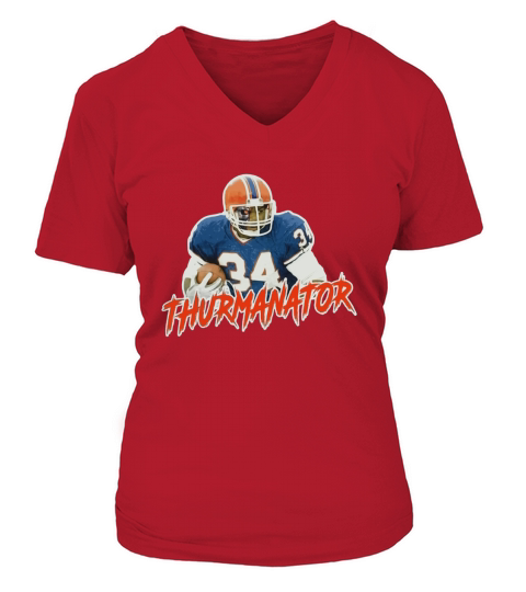 thurmanator  vintage art V-neck T-Shirt Woman