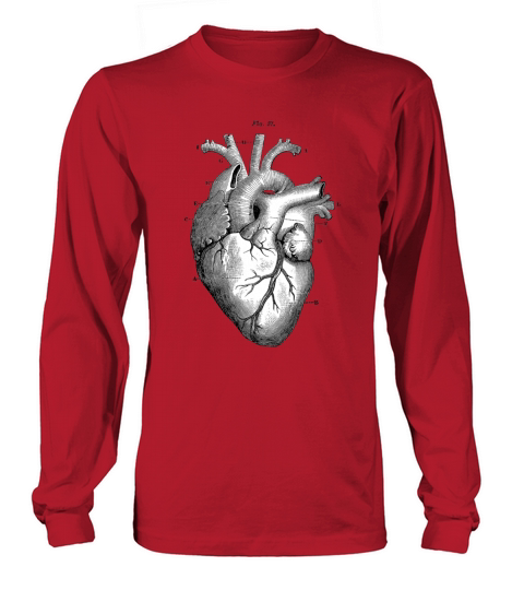 Anatomically correct heart Men's Long Sleeve