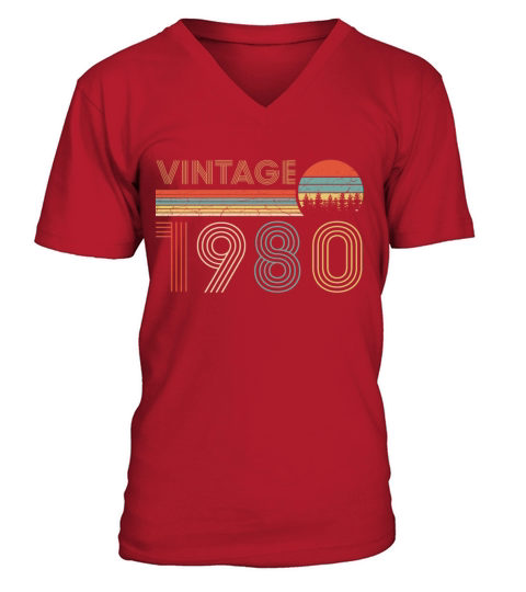 Vintage 1980 Men's V-Neck T-shirt