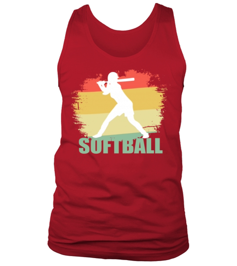Vintage Softball Tshirt Tank Top Unisex