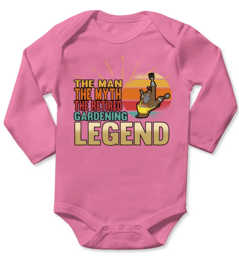 Gardener Gardening Landscaper Plant Gift Long Sleeve Baby One-Piece
