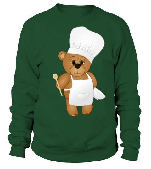 Cute Chef Teddy Bear Women's Sweatshirt