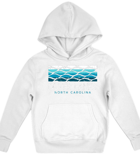 Outer Banks North Carolina T Shirt OBX NC Water Vintage Kids Hoodie