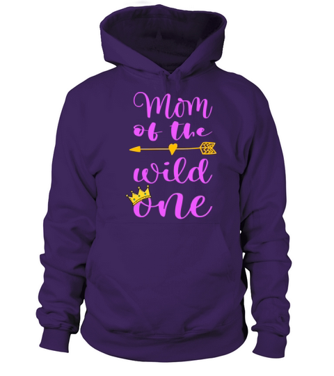 Mom of the wild one birthday shirt for 1st birthda Women's Hoodie