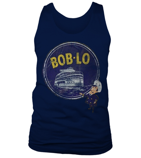 Vintage Retro Classic Cute Detroit Boblo Island Men's Tank Top