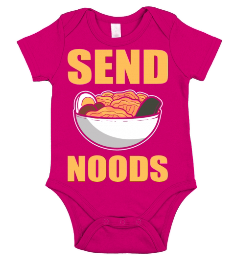 Send Noods Noodles Lover Gift Short Sleeve Baby One-Piece