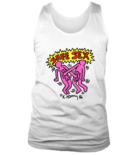 Keith Haring Safe Aids Instruction Tank Top Unisex