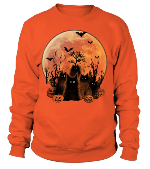 Halloween Cat Cute Women's Sweatshirt