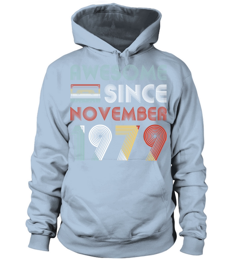 Vintage Awesome Since November 1979 40th Birthday Women's Hoodie