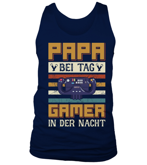 Papa Bei Tag Gamer In Der Nacht Tank Top Unisex