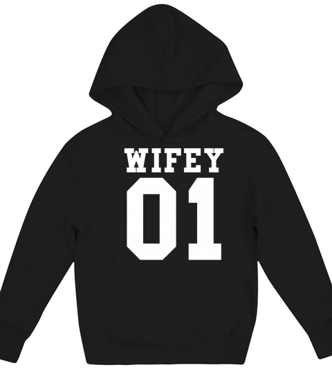 Wifey 01 Lesbian Pride SHIRT LGBT Bride Couple Gift Kids Hoodie