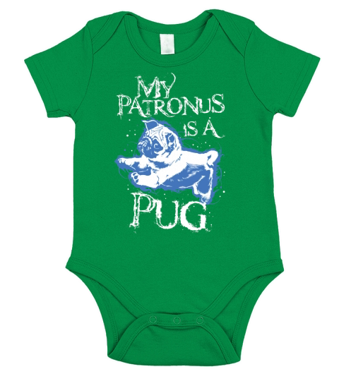 my patronus is a pug Tshirt Short Sleeve Baby One-Piece