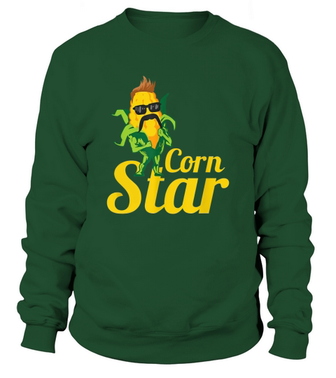 Funny Corn Star Sunglasses Sweatshirt Unisex