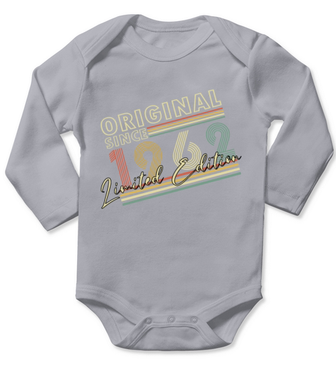 60th Birthday - 1962 Vintage Edition Long Sleeve Baby One-Piece