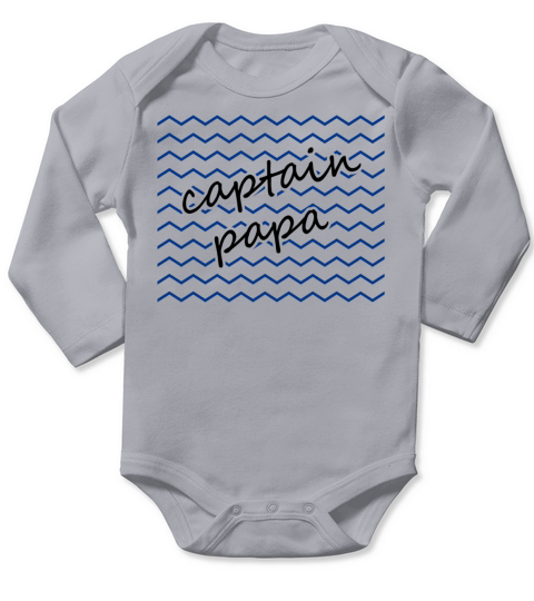 Captain Papa Long Sleeve Baby One-Piece