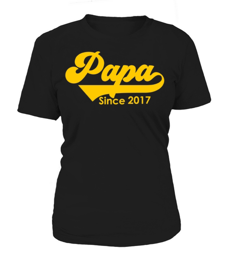 Papa Since 2017 Fathers Day Women's T-Shirt