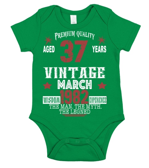 are born in march 1982 Short Sleeve Baby One-Piece